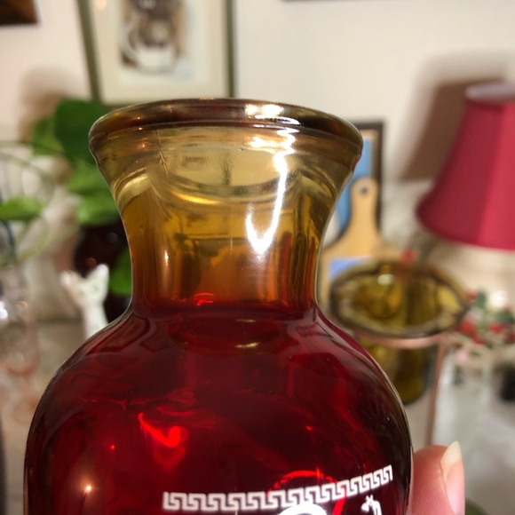 Amberina small glass vase - Picture 5 of 6